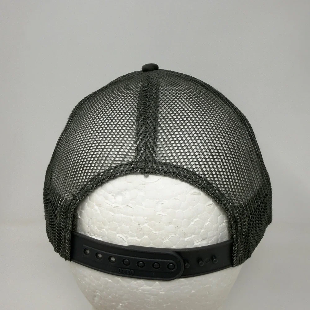 Pipes Cafe Cardiff By The Sea, CA Gray Trucker Hat OTTO Snapback Surf